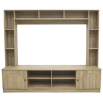 Σύνθετο Σαλονιού Ambera Pakoworld σε Sonoma Απόχρωση 200x40x171.5εκ