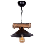 Φωτιστικό Οροφής Arique Pakoworld ε27 Μέταλλο Μαύρο Φ25x70εκ