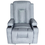 Πολυθρόνα Relax Gessel Pakoworld Ύφασμα Ανθρακί 80x90x98εκ