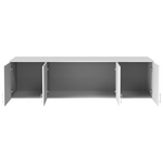 Πατάρι Ντουλάπας Royal Pakoworld Τετράφυλλο Λευκό 200x58x53εκ