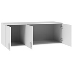 Πατάρι Ντουλάπας Royal Pakoworld Τρίφυλλο Λευκό 150x58x53εκ