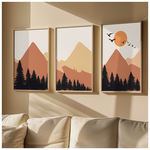 Πίνακας Elsyn Pakoworld Τρίπτυχος με Ψηφιακή Εκτύπωση και Πλαίσιο 33x1.5x48εκ