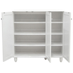 Παπουτσοθήκη-Ντουλάπι Santo Pakoworld 16 Ζεύγων σε Λευκή Απόχρωση 89.5x34.5x91.5εκ