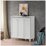 Παπουτσοθήκη-Ντουλάπι Santo Pakoworld 16 Ζεύγων σε Λευκή Απόχρωση 89.5x34.5x91.5εκ