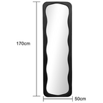 Καθρέπτης Lezour Pakoworld Βελούδο σε Μαύρη Απόχρωση 50x5x170εκ