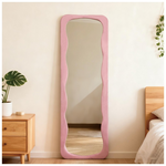 Καθρέπτης Lezour Pakoworld Βελούδο σε Σάπιο Μήλο Απόχρωση 50x5x170εκ