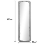 Καθρέπτης Lezour Pakoworld Βελούδο σε Σάπιο Μήλο Απόχρωση 50x5x170εκ