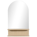 Καθρέπτης με Ράφι Mensola Pakoworld mdf σε Φυσική Απόχρωση 45.7x12.7x76.2εκ