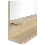 Καθρέπτης με Ράφι Mensola Pakoworld mdf σε Φυσική Απόχρωση 45.7x12.7x76.2εκ