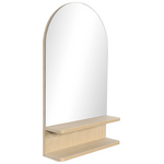 Καθρέπτης με Ράφι Mensola Pakoworld mdf σε Φυσική Απόχρωση 45.7x12.7x76.2εκ