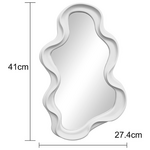 Καθρέπτης Liquid Pakoworld pp σε Λευκή Απόχρωση 26x2.7x39εκ