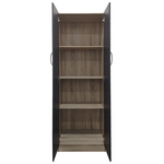 Ντουλάπα Δίφυλλη Lego Pakoworld σε Sonoma-Ανθρακί Απόχρωση 60x42x180εκ