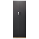 Ντουλάπα Δίφυλλη Lego Pakoworld σε Sonoma-Ανθρακί Απόχρωση 60x42x180εκ