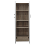 Ντουλάπα Δίφυλλη Lego Pakoworld σε Sonoma-Λευκή Απόχρωση 60x42x180εκ