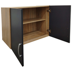 Πατάρι Ντουλάπας Δίφυλλο Lego Pakoworld σε Sonoma-Ανθρακί Απόχρωση 79x41.5x60εκ