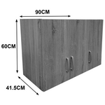 Πατάρι Ντουλάπας Τρίφυλλο Lego Pakoworld σε Sonoma Απόχρωση 90x41.5x60εκ