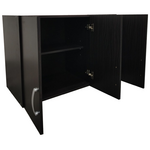 Πατάρι Ντουλάπας Τρίφυλλο Lego Pakoworld σε Wenge Απόχρωση 90x41.5x60εκ