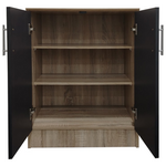 Παπουτσοθήκη-Ντουλάπι Souken Pakoworld 6 Ζευγών σε Sonoma-Ανθρακί Απόχρωση 60x40x80εκ