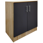 Παπουτσοθήκη-Ντουλάπι Souken Pakoworld 6 Ζευγών σε Sonoma-Ανθρακί Απόχρωση 60x40x80εκ