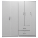 Ντουλάπα Πεντάφυλλη Lego i Pakoworld Λευκή 170x42x180εκ