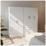 Ντουλάπα Πεντάφυλλη Lego i Pakoworld Λευκή 170x42x180εκ