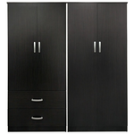 Ντουλάπα Τετράφυλλη Lego Pakoworld Wenge 160x42x180εκ