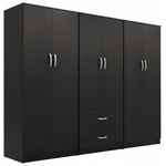 Ντουλάπα Τετράφυλλη Lego ι Pakoworld Wenge 240x42x180εκ