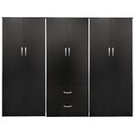 Ντουλάπα Τετράφυλλη Lego ι Pakoworld Wenge 240x42x180εκ