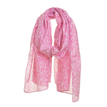 Ble Φουλαρι/παρεο ροζ με Σχεδια 100χ170 (100% Cotton)