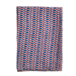 Ble Φουλαρι/παρεο Μπλε με Κοκκινες Λεπτομερειες 180χ100 (100% Cotton)