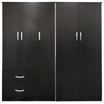 Ντουλάπα Πεντάφυλλη Lego ι Pakoworld Wenge 170x42x180εκ