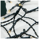 Σειρα, 20 led 5mm, Μπαταριας 3xaa, Timer, Πρασινο pvc Καλωδιο, Θερμο Λευκο Led, ανα 10cm, Προεκταση Παροχης 30cm, Ip20, Display box (24pcs)