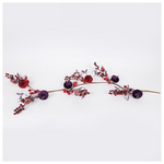 Γιρλαντα, με Μπορντο και Σκουρο μωβ Κολοκυθες, 120cm