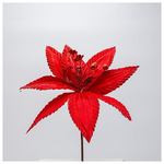 Λουλουδι Κοκκινο με Διακριτικη Γραμμη Glitter, 30x20cm