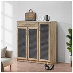 Παπουτσοθήκη-Ντουλάπι Sante Pakoworld 30 Ζεύγων σε Sonoma-Ανθρακί Απόχρωση 120x37x123εκ