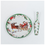 Πιατελα με Σπατουλα, Χριστουγεννιατικη Παρασταση, 27cm