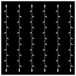 Σειρα, Diy, 20 Led, Λευκο Καλωδιο Καουτσουκ, με Επεκταση, 2 Κονεκτορες, Λευκο Led, σετ 6τμχ, ανα 10cm, Ιρ65