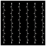 Σειρα, Diy, 20 Led, Λευκο Καλωδιο Καουτσουκ, με Επεκταση, 2 Κονεκτορες, Θερμo Λευκo Led, σετ 6τμχ, ανα 10cm, Ιρ65