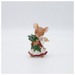 Διακοσμητικο Πολυρεζιν, Ποντικακι με Γκι, 6x9cm