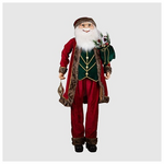 Αη Βασιλης με Κοκκινα και Μπορντο Ρουχα, 180cm