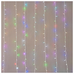 Κουρτινα, 480 led 5mm, Επεκταση εωσ 6, Λευκο Καουτσουκ Καλωδιο, Synchronous Rgbw Led, 300x300cm, Χωρις Πριζα και Controller, Ip65