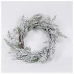 Στεφανι, Χιονισμενο, με Κλαδι Ελατου, 45cm