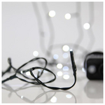 Σειρα, 50 led 3mm, 4,5v Μετασχηματιστη, 8 Προγραμματα & Μνημη, Πρασινο pvc Καλωδιο, Λευκο Led, ανα 5cm, Προεκταση Παροχης 3m, Ip44