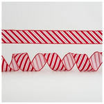 Κορδελα Λευκη, με Κοκκινα Σχεδια, 6,35cm, 10y