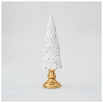 Δεντρακι, Λευκο, Βελουδινο με Χρυση Βαση, 40cm