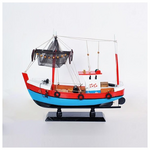 Καϊκι, Κοκκινο-Γαλαζιο, 38x12x34cm