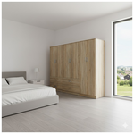 Ντουλάπα Εξάφυλλη Lego Pakoworld Sonoma 240x42x180εκ