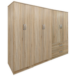 Ντουλάπα Εξάφυλλη Lego i Pakoworld Sonoma 240x42x180εκ