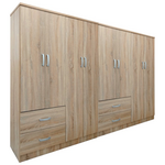 Ντουλάπα Οχτάφυλλη Lego Pakoworld Sonoma 241x42x181εκ