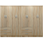 Ντουλάπα Οχτάφυλλη Lego Pakoworld Sonoma 241x42x181εκ